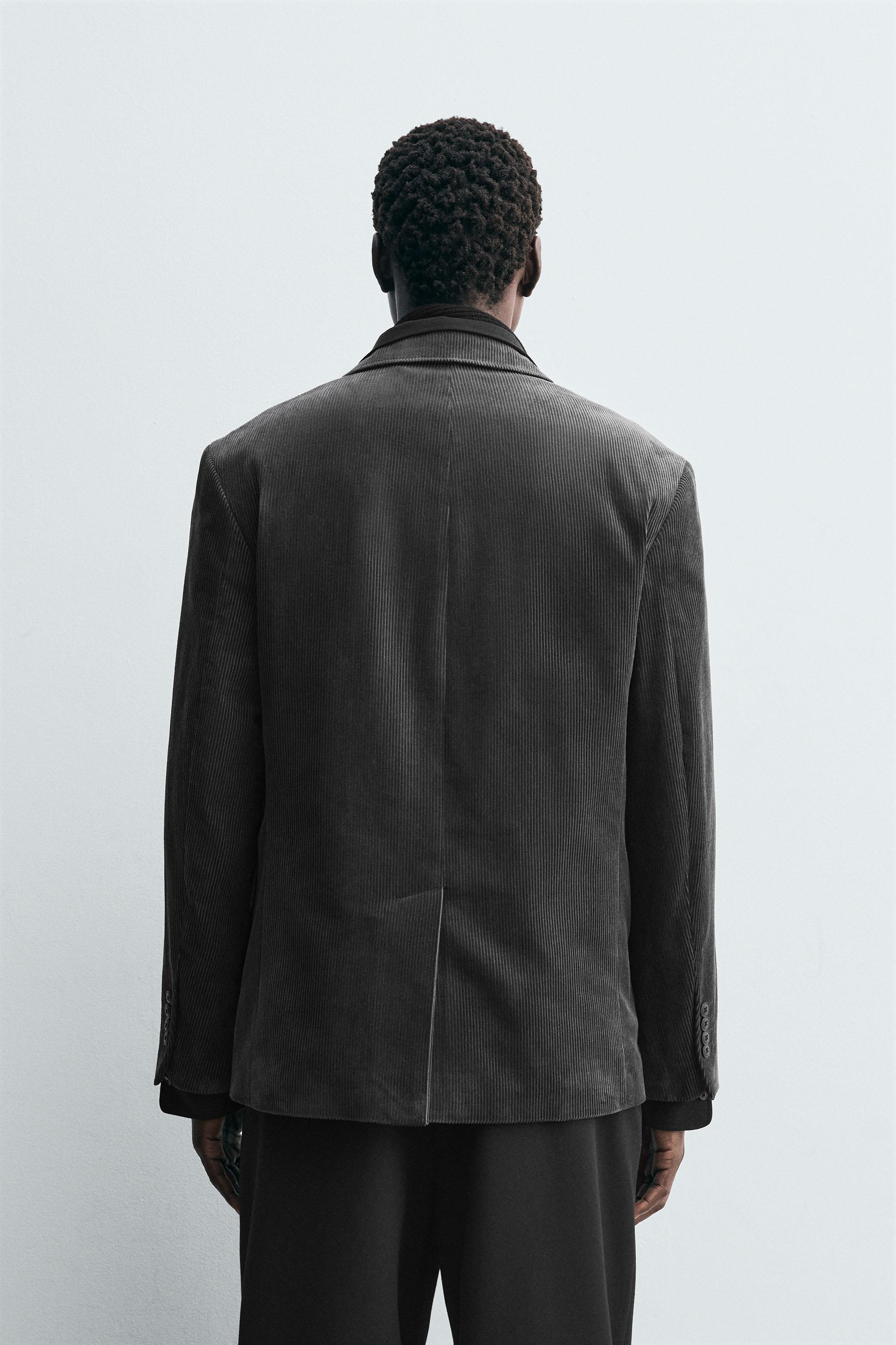 CORDUROY DOUBLE BREASTED BLAZER